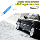 Dual Head Valve Core Remover with 2pcs Valve Cores Car Air Conditioning Repair