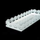 Sweetgo Rectangle Tray For Cupcake White Wedding Cake Tools For Display Dec