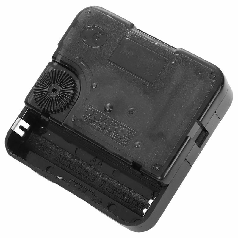 1 Set Silent Wall Clock Quartz Mechanism Black and Red DIY Wall Clock Quart X8Q9