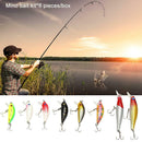 8pcs Minnow Fishing Lures 11cm Artificial Hard Bait Wobblers Crankbait Carp