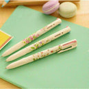 Multi Colour Ballpoint Pen 4 In 1 Retractable Red Black Green Blue Flower Z Z8L8