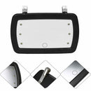 New LED Lighted Black Clip On Sun Visor/Vanity Mirror Car/Automobile Light Cover