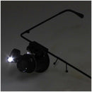Watch Repair Magnifier Loupe 20X Glass With LED Light