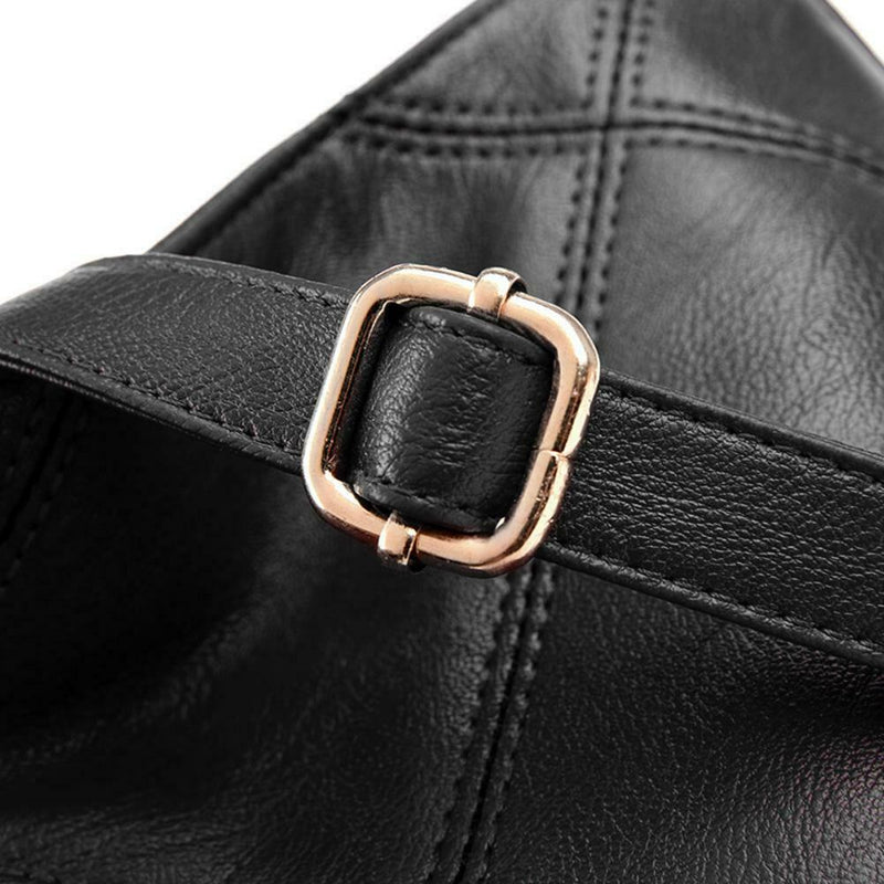 Women Bag Soft PU Leather Messenger Totes Handbags Shoulder Bags(Black)