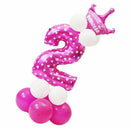 Number balloon 0 - 9 latex balloon giant number balloons foil balloon baby  E2Q6