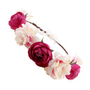 5Pcs Flower Crown Wreath Floral Garland Headbands for Wedding Beach Festival