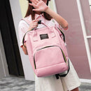 Women Mummy Maternity Travel Backpacks Baby Nursing Handbags (Light Pink)