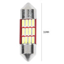2x Universal Festoon Car LED Dome Lamp Bulbs 31mm SMD 4041 Interior Map Light