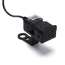 Waterproof Dual USB 12V Motorcycle Handlebar Charger Socket w/ Switch & Mounts Z