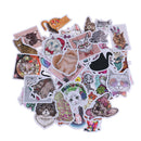 50Pcs/bag Cute cat stickers DIY scrapbooking suitcase laptop car stick%x