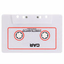 2Pcs White In Car Audio Cassette Tape Adapter with Aux Cable Cord 3.5mm Jack for