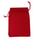 10 pieces Velvet Bags Wedding Party Gift Drawstring Jewelry Pouches Red