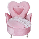 Lace Single Chair Jewelry Box for Women, Compartments Necklace Display Jewelry
