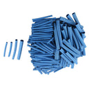 200pcs 4 Sizes Polyolefin Heat Shrink Tubing Cable Sleeve Blue