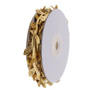 2x 10m Satin Leaf Vine Ribbons Sewing Trims for Gift Wrapping Home Party