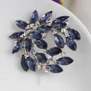 Women Blue Flower Brooch Pin Wedding Party N9Q7