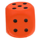 Sponge Dice Foam Dot Dice Children Playing Dice for Math Teaching Orange