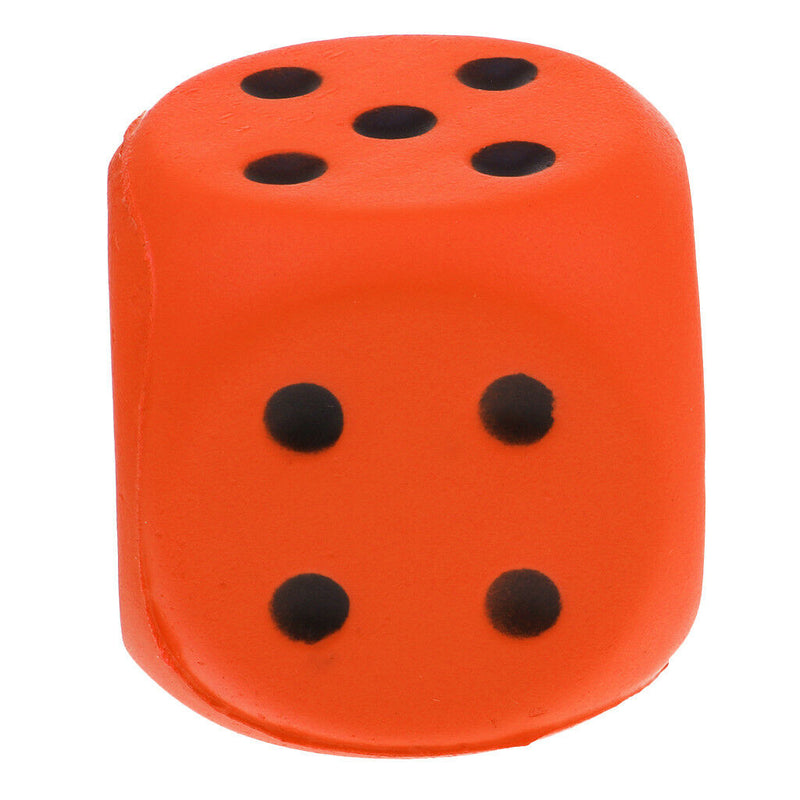 Sponge Dice Foam Dot Dice Children Playing Dice for Math Teaching Orange