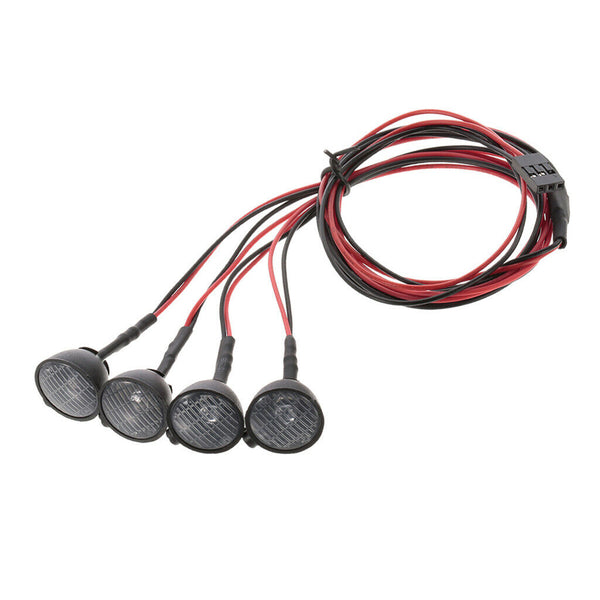 4pcs 1:10 Electric RC Car LED Lights for Hsp Redcat Rc4wd Axial scx10 D90 Hpi