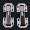 10pcs 3in Bridge Shaped Spring Frog Closet Cabinet Door Hinges No Drilling  A#S