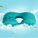 U-Shape Automatic Inflatable Travel Pillow Neck Pillow Car Air Inflatable P X1R4