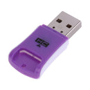 5pcs Color Random USB2.0 Card Reader for Micro SD TF Memory Card Reader A
