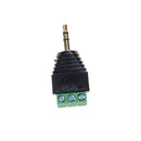 3.5mm Stereo Phone Audio Male Plug Connector Adapter to Terminal Dual Channel Gw