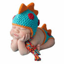 Baby Crochet Knitted Photo Photography Props Handmade Baby Hat Diaper Outfi