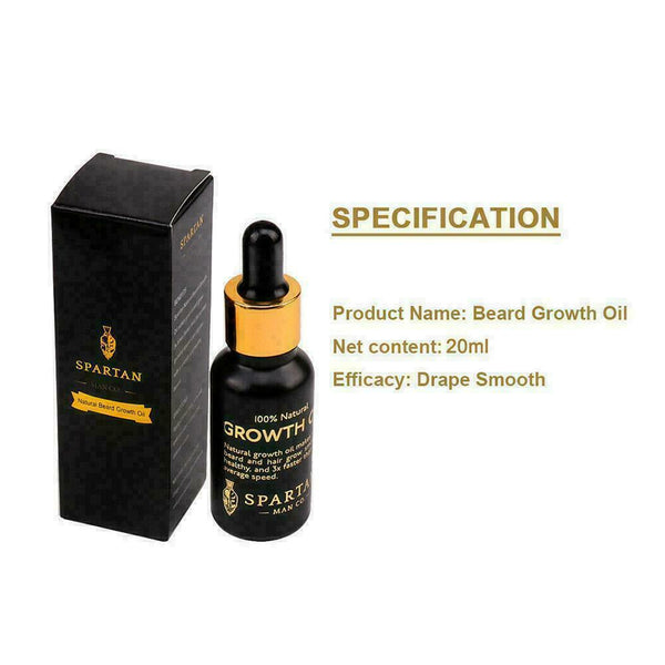 Men's Beard Growth Oil Kit Soften Hair Growth Nourishing Beard Wax M1I1 Enh M1D9