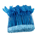 15-20cm Blue Feather Fringe Trim Sewing Edge Crafts Garment Decors 2m