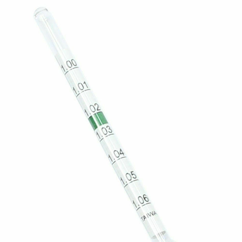 1PC Aquarium Glass Hydrometer with Thermometer Salt Marine Salinity Tester Meter