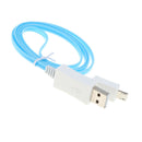 Fashion LED Light Micro USB Data Cable Charging Cord For Android  blue