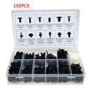192Pcs Car Body Push Pin Rivet Retainer Fastener Moulding Panel Clips Assortment