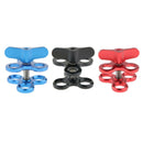 Triple Ball Clamp 3-Holes Clip Bracket for Diving Light Blue