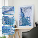 5D DIY Special Shaped Diamond Painting Peafowl Cross Stitch Embroidery Kits