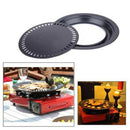Black Korean Non Stick Barbeque Grill Pan For Outdoor or Indoor Easy GXX