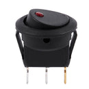 12V LED Inverter Rocking Rocker Switch ROUND SPST ON-OFF for BOAT Car red H2T8