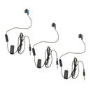 3x Mono Earphone Single Earbud Earplug Headphone Earpiece for Sony PS4 1.2m