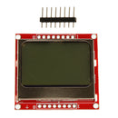 Metal 84x48 LCD Module Red LED Background Display Adapter Board For Nokia 5110