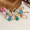 Crystal Butterfly Rhinestone Women Bag Pendant Keyring Keychain Key Holder