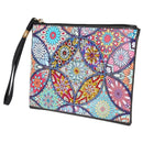 DIY Mandala Special Shaped Diamond Painting Wristlet Wallet Zipper Clutch