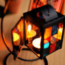 Classical Candlestick Retro Iron Moroccan Style Christmas Candlestick Lamp  J5B5