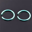 40x Colorful Stainless Steel Nose Rings Piercing Lip Hoop Piercing Jewelry N Gw