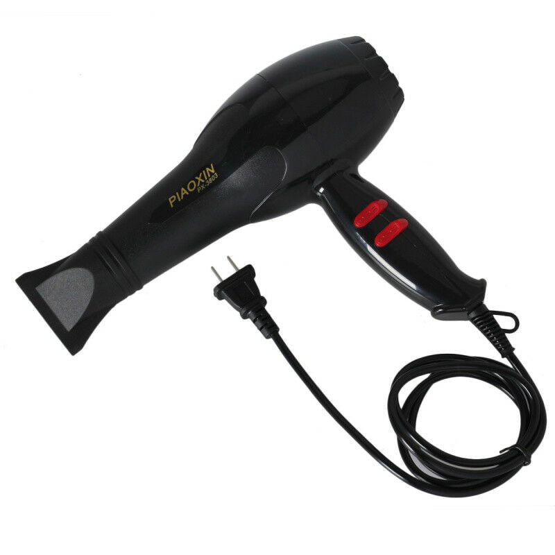 Pro Hair Dryer 1600W All Type Hair Blow Dryer Blower Salon Black Hot & Cold Wind