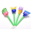 4 Pcs/lot Sponge Painting Brush Flower Stamp Kids DIY Graffiti Drawing Toys MO