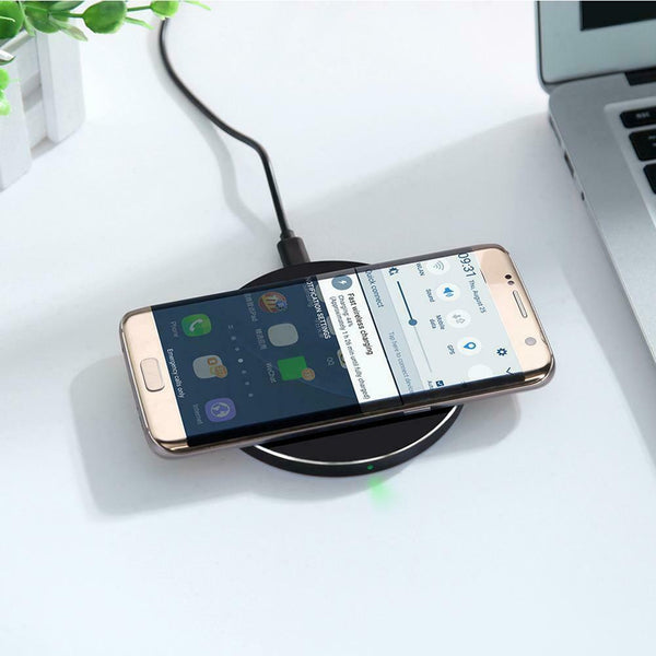 Mini Portable 8mm Thickness Ultrathin QI1.2 Standard Wireless Charger A#S