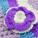 Baby Boys Girls Photography Clothing Colorful Flower Knitted Long-Tail Hat