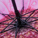 Three Fold Sun Rain Umbrellas Woman Flower Printing Black Shading Coating U
