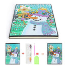 DIY Christmas Snowman Special Shaped Diamond Painting 60 Page A5 Diary Book