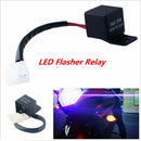 2Pin 12V Electronic LED Flasher Relay Fix Motorcycle Turn Signal Lights Blinker